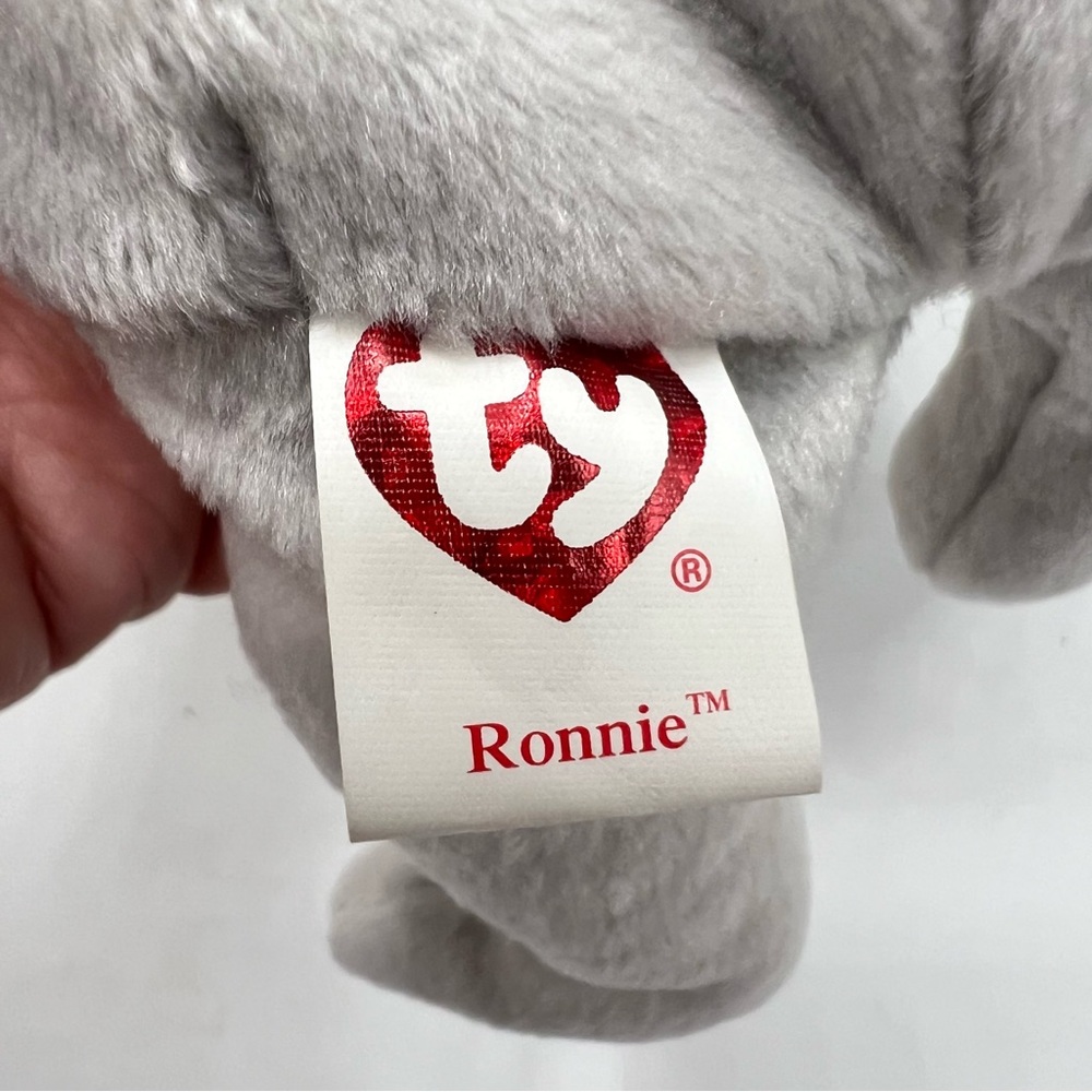Ty Beanie Babies Collection Ronnie USS Ronald Reagan Bear Beanie Baby Plush - Picture 7 of 16